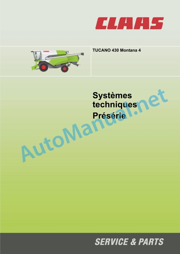 Claas Tucano 430 Montana 4 (831) Combines Technical System FR 2 Claas Tucano 430 Montana 4 (831) Combines Technical System FR - Image 2