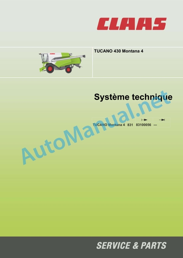 Claas Tucano 430 Montana 4 (831) Combines Technical System FR 4 Claas Tucano 430 Montana 4 (831) Combines Technical System FR - Image 4