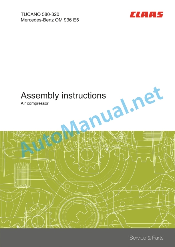Claas Tucano 430 Montana 4 (L31) Combines Assembly Instruction EN 25 Claas Tucano 430 Montana 4 (L31) Combines Assembly Instruction EN - Image 25