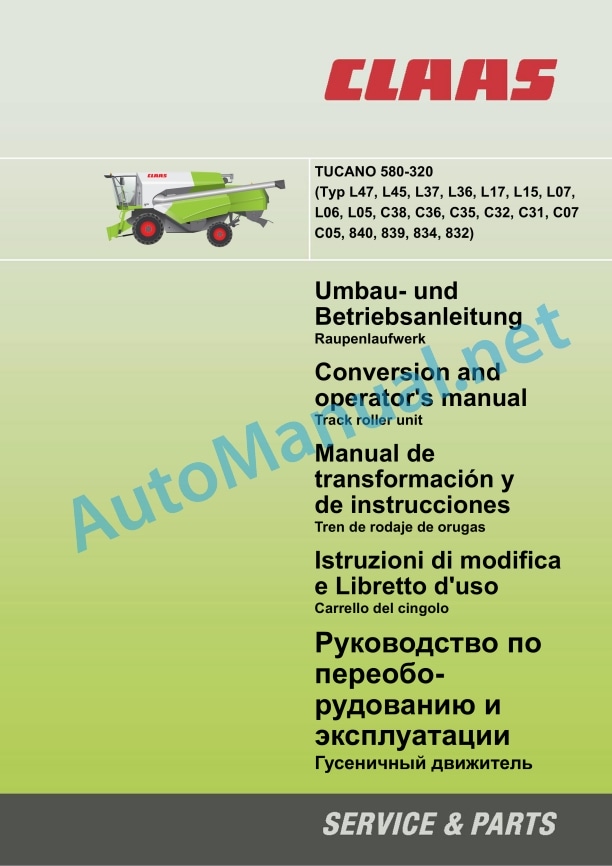 Claas Tucano 450-440 (L35) Combines Assembly Instruction EN 5 Claas Tucano 450-440 (L35) Combines Assembly Instruction EN - Image 5