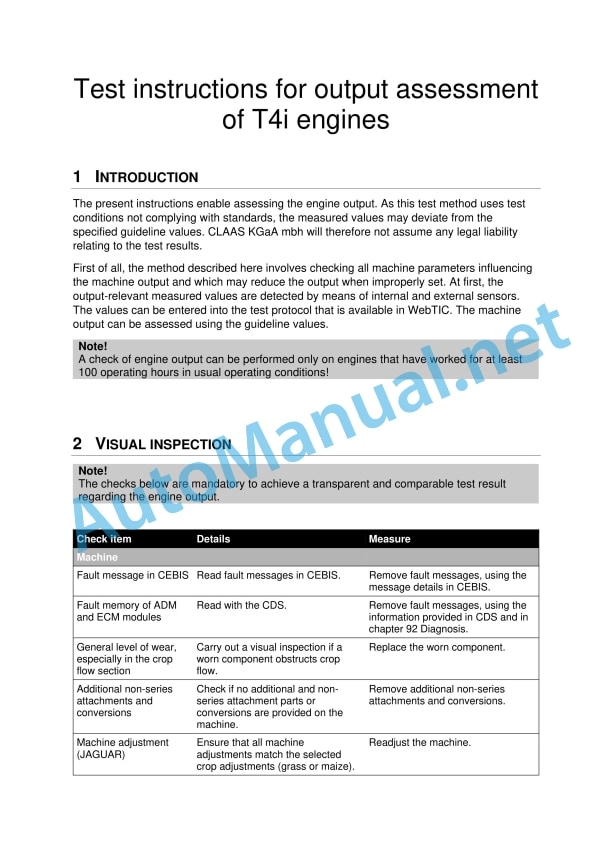 Claas Tucano 480-470 (840) Combines Repair Manual EN 5 Claas Tucano 480-470 (840) Combines Repair Manual EN - Image 5
