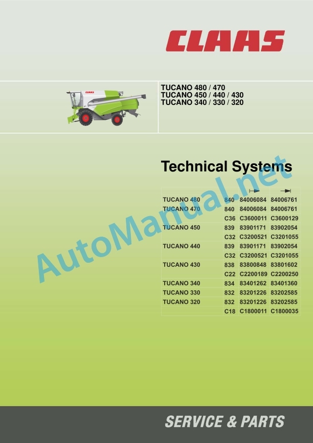 Claas Tucano 480-470 (C36) Combines Technical System EN 4 Claas Tucano 480-470 (C36) Combines Technical System EN - Image 4