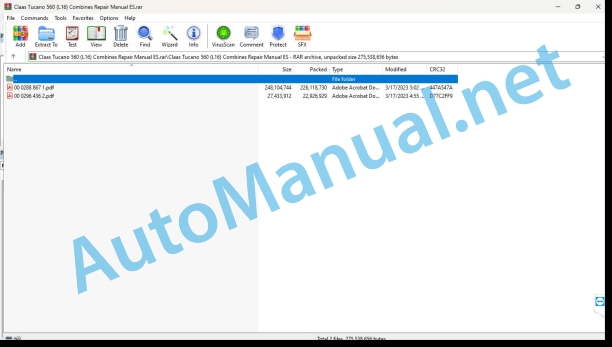 Claas Tucano 560 (L16) Combines Repair Manual ES