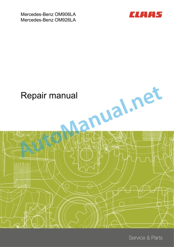 Alternative view of Claas Tucano 580 - 570 (C07) Combines Repair Manual EN