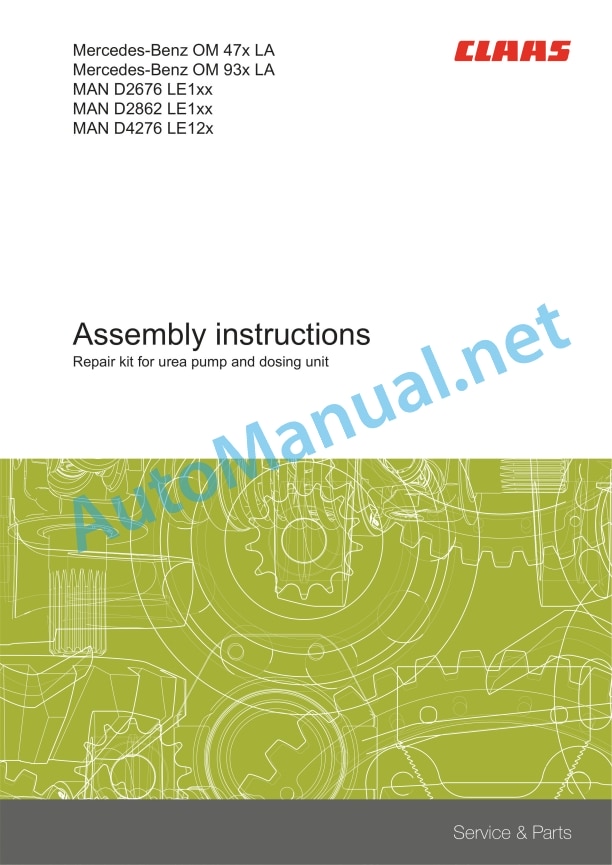 Claas Tucano 580-570 (C38) Combines Assembly Instruction EN 12 Claas Tucano 580-570 (C38) Combines Assembly Instruction EN - Image 12