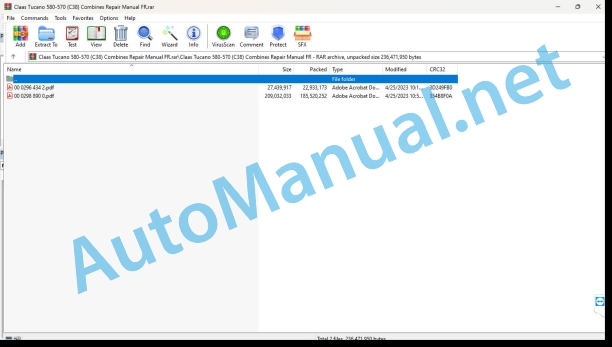 Claas Tucano 580-570 (C38) Combines Repair Manual FR