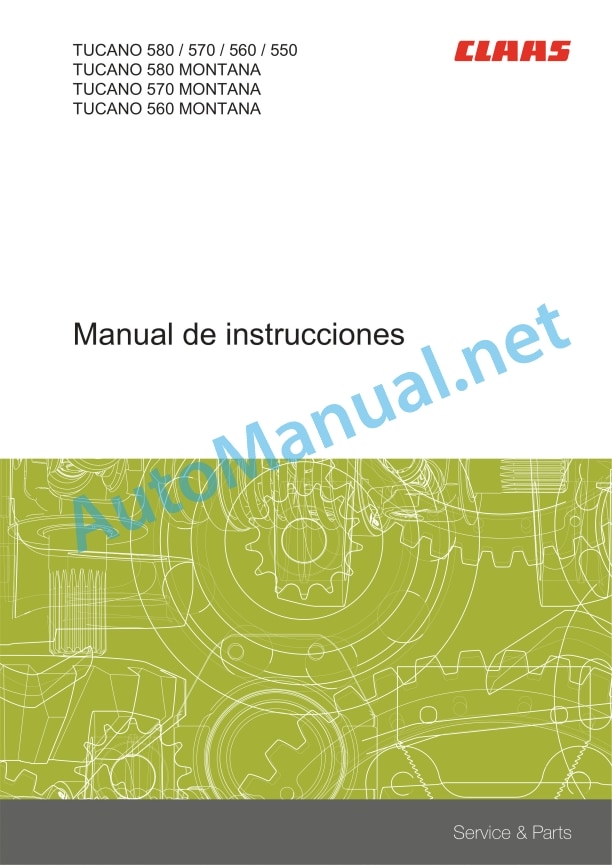 Claas Tucano 580-570 (L37) Combines Operator Manual ES 3 Claas Tucano 580-570 (L37) Combines Operator Manual ES - Image 3