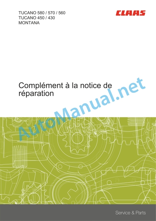 Claas Tucano 580-570 (L37) Combines Repair Manual FR 4 Claas Tucano 580-570 (L37) Combines Repair Manual FR - Image 4