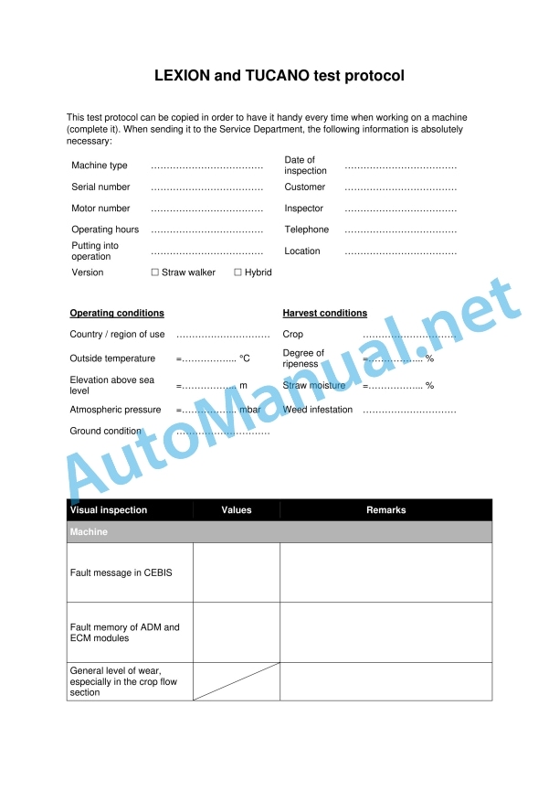 Claas Tucano 580-570 (L47) Combines Repair Manual EN 4 Claas Tucano 580-570 (L47) Combines Repair Manual EN - Image 4