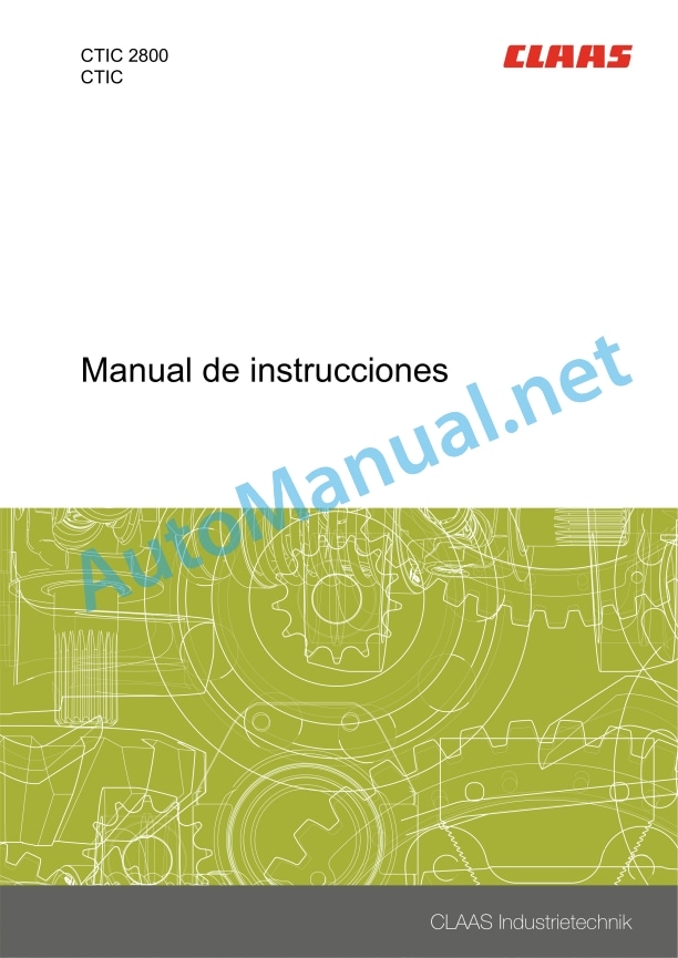 Alternative view of Claas Tyre Pressure Control System (X20) Miscellaneous Operator Manual ES