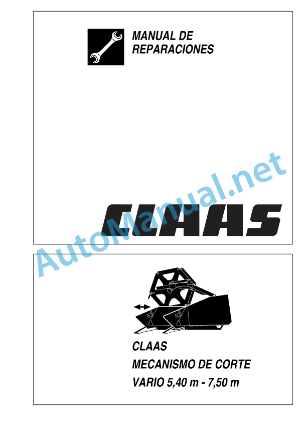 Alternative view of Claas V1050-V540 Vario Lexion Tucano (716) Combines Repair Manual ES