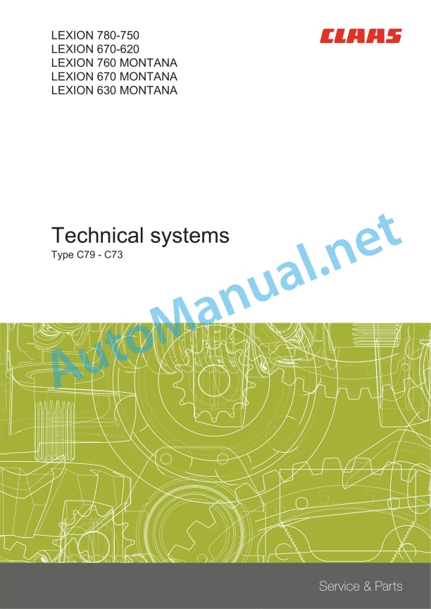 Claas V1380-1080 (540) Combines Repair Manual EN 3 Claas V1380-1080 (540) Combines Repair Manual EN - Image 3