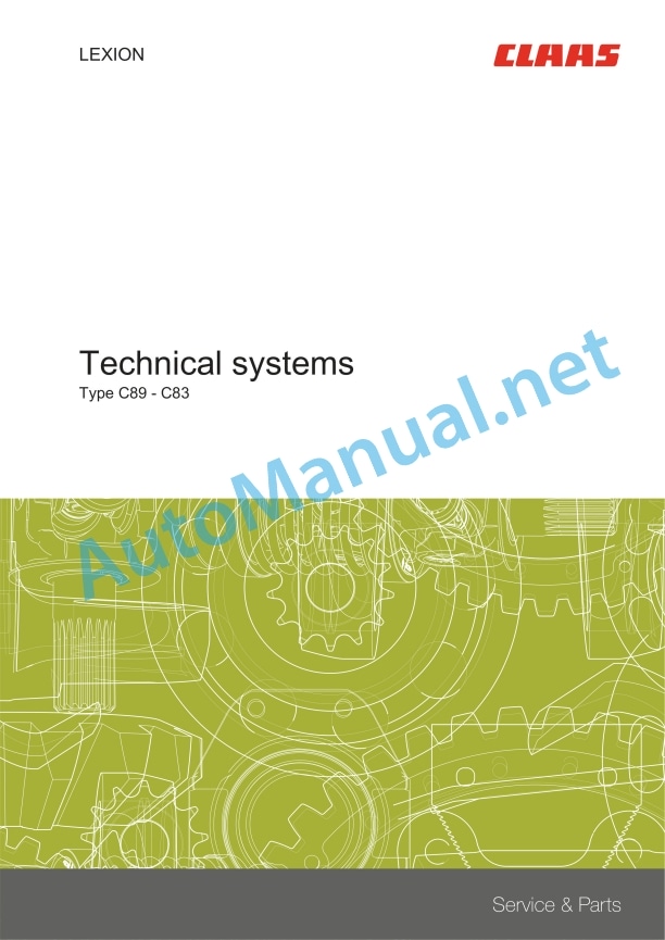 Claas V1380-1080 (540) Combines Repair Manual EN 6 Claas V1380-1080 (540) Combines Repair Manual EN - Image 6