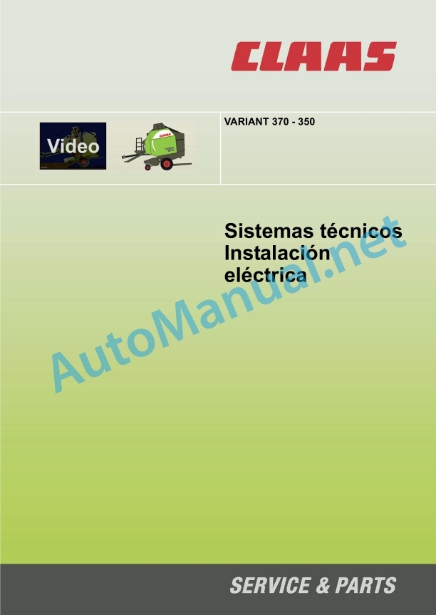 Claas Variant 350 (770) Baler Technical System ES 3 Claas Variant 350 (770) Baler Technical System ES - Image 3