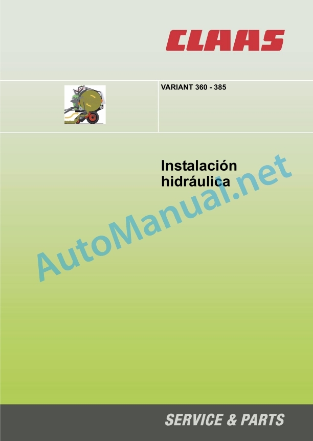 Claas Variant 465 460 365 360 Rc Rf (751) Baler Technical System ES 4 Claas Variant 465 460 365 360 Rc Rf (751) Baler Technical System ES - Image 4