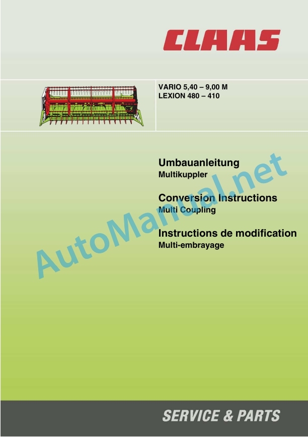 Claas Vario 930-500 Cerio 930-560 (528) Combines Assembly Instruction EN 8 Claas Vario 930-500 Cerio 930-560 (528) Combines Assembly Instruction EN - Image 8