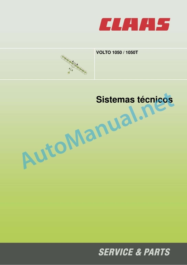 Claas Volto 1050 (625) Tedders Technical System ES 3 Claas Volto 1050 (625) Tedders Technical System ES - Image 3