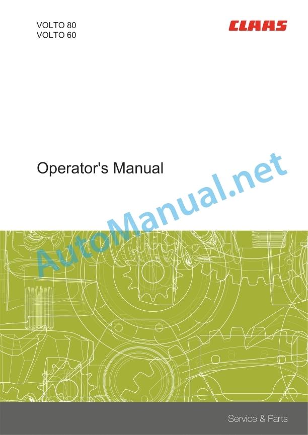 Claas Volto 60 58 (179) Tedders Operator Manual EN 3 Claas Volto 60 58 (179) Tedders Operator Manual EN - Image 3