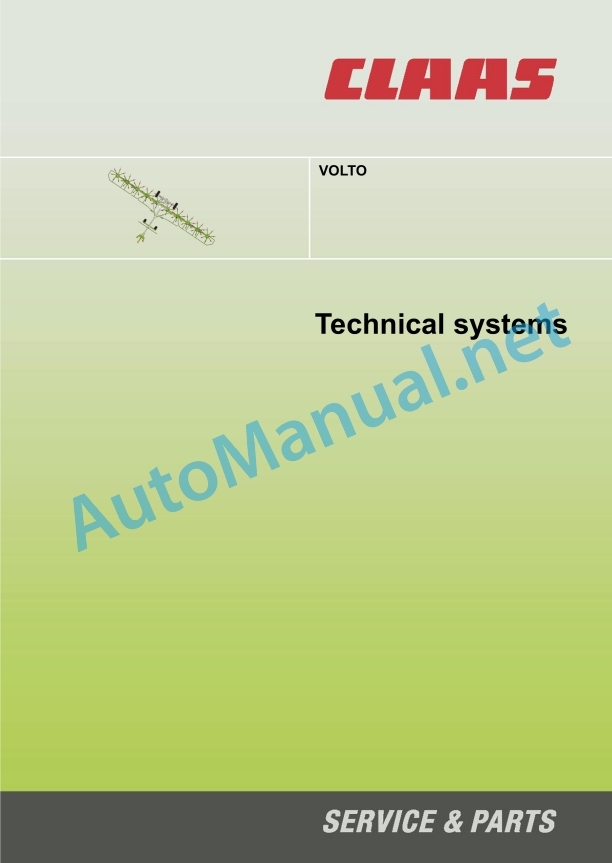 Alternative view of Claas Volto 640 64 (368) Tedders Technical System EN