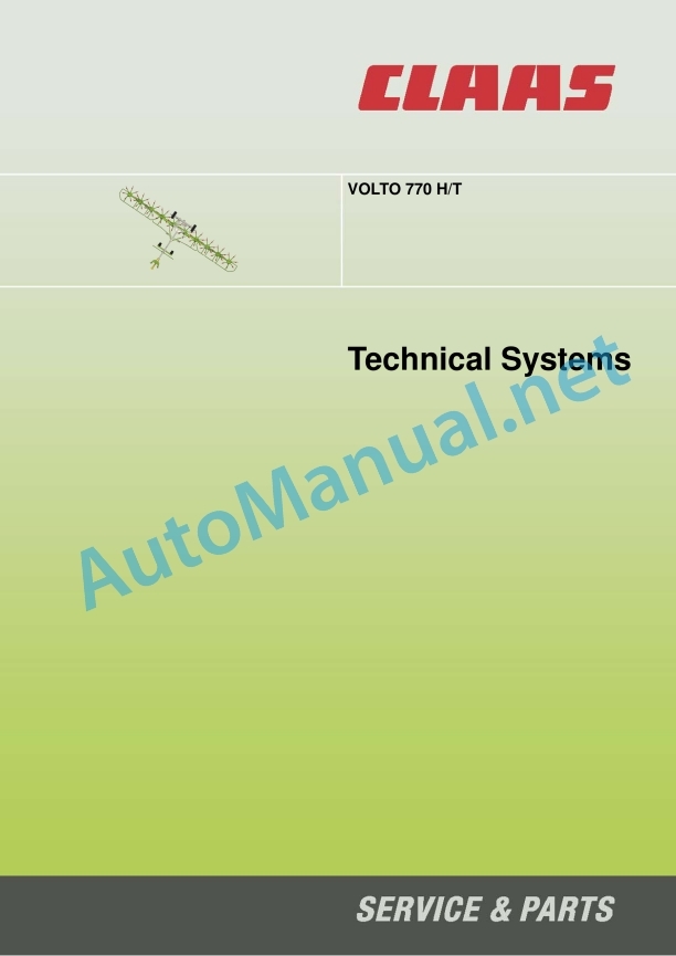 Alternative view of Claas Volto 770 T (627) Tedders Technical System EN