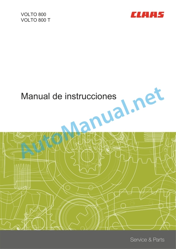 Alternative view of Claas Volto 800 800 T (G53) Tedders Operator Manual ES