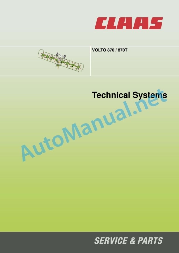 Claas Volto 870 H (629) Tedders Technical System EN 3 Claas Volto 870 H (629) Tedders Technical System EN - Image 3