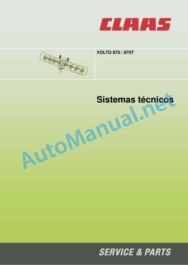 Claas Volto 870 H (629) Tedders Technical System ES 3 Claas Volto 870 H (629) Tedders Technical System ES - Image 3
