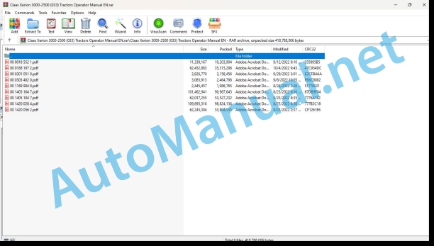 Claas Xerion 3000-2500 (033) Tractors Operator Manual EN