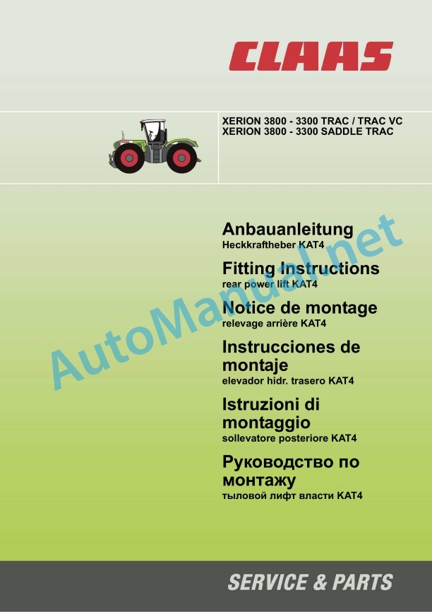 Claas Xerion 3800-3300 (781) Tractors Assembly Instruction EN 10 Claas Xerion 3800-3300 (781) Tractors Assembly Instruction EN - Image 10