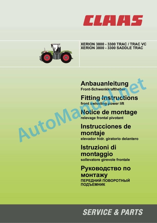 Claas Xerion 3800-3300 (781) Tractors Assembly Instruction EN 11 Claas Xerion 3800-3300 (781) Tractors Assembly Instruction EN - Image 11