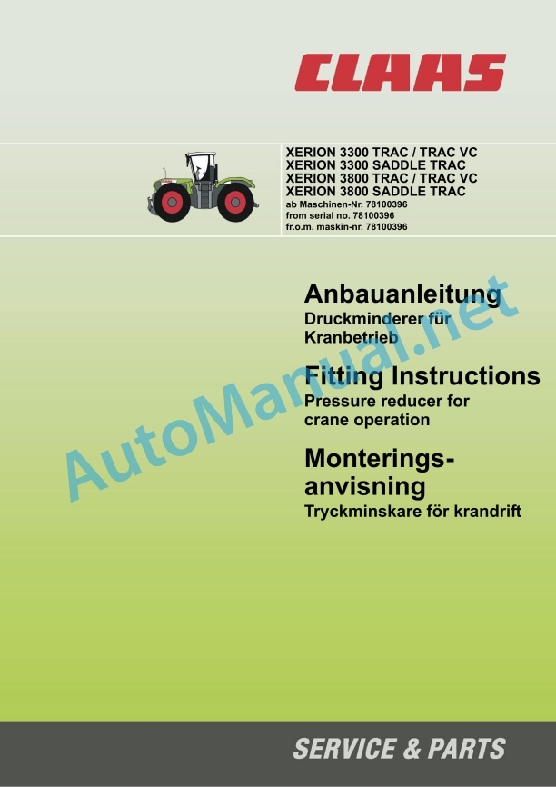 Claas Xerion 3800-3300 (781) Tractors Assembly Instruction EN 24 Claas Xerion 3800-3300 (781) Tractors Assembly Instruction EN - Image 24
