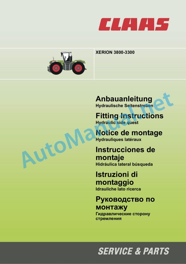 Claas Xerion 3800-3300 (781) Tractors Assembly Instruction EN 7 Claas Xerion 3800-3300 (781) Tractors Assembly Instruction EN - Image 7