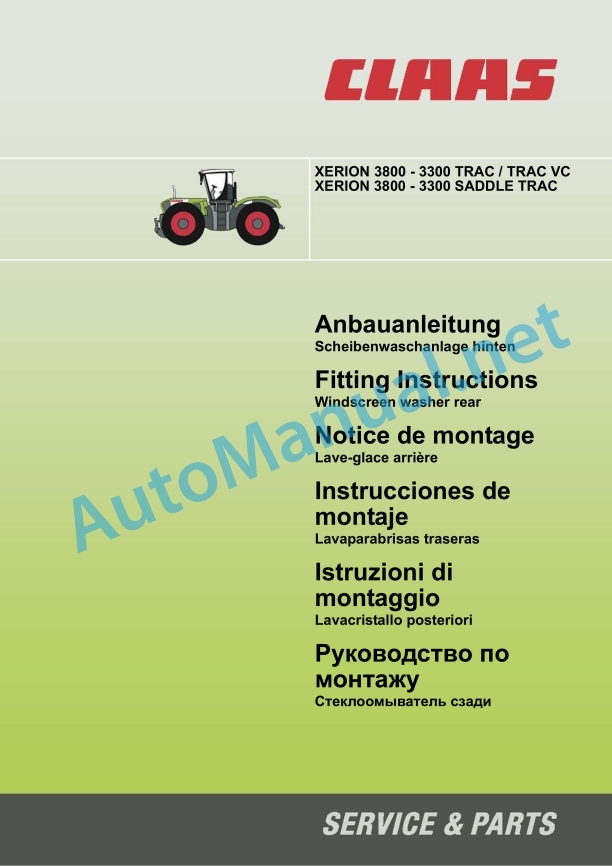 Claas Xerion 3800-3300 (781) Tractors Assembly Instruction EN 8 Claas Xerion 3800-3300 (781) Tractors Assembly Instruction EN - Image 8