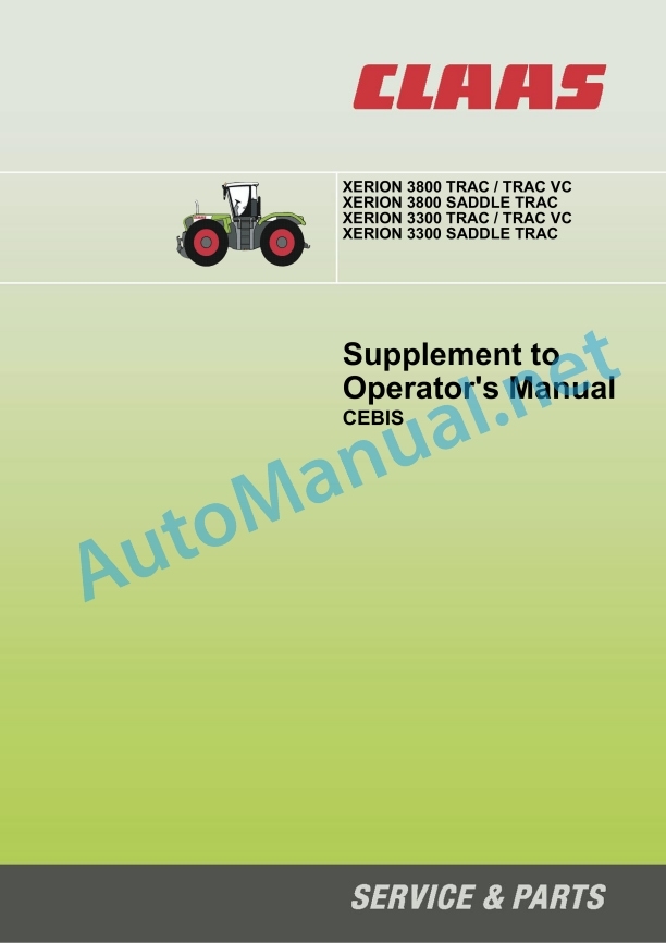 Claas Xerion 3800-3300 (781) Tractors Operator Manual EN 4 Claas Xerion 3800-3300 (781) Tractors Operator Manual EN - Image 4