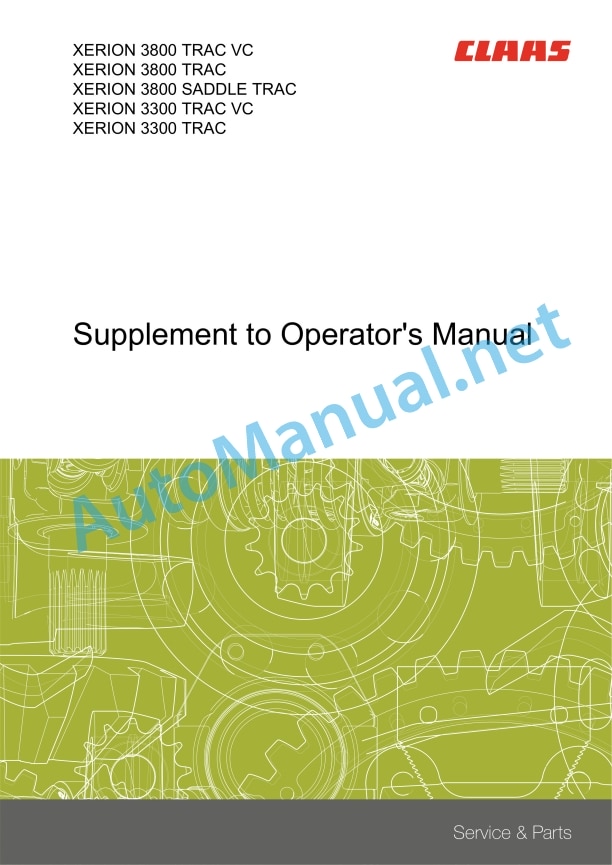 Claas Xerion 3800-3300 (781) Tractors Operator Manual EN 6 Claas Xerion 3800-3300 (781) Tractors Operator Manual EN - Image 6