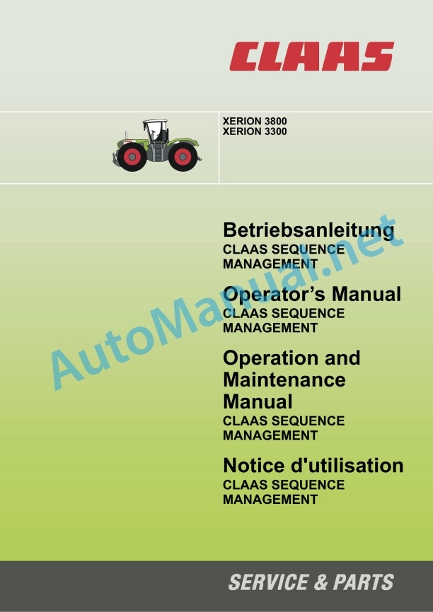 Claas Xerion 3800-3300 (781) Tractors Operator Manual EN 9 Claas Xerion 3800-3300 (781) Tractors Operator Manual EN - Image 9