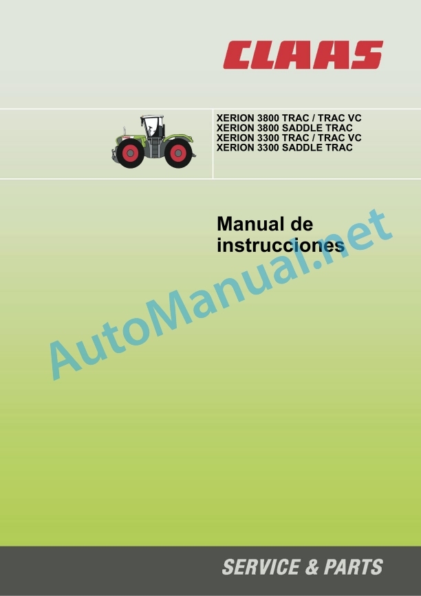 Alternative view of Claas Xerion 3800-3300 (781) Tractors Operator Manual ES