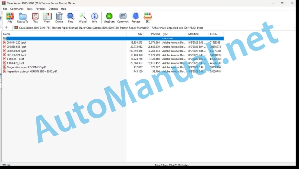 Claas Xerion 3800-3300 (781) Tractors Repair Manual EN