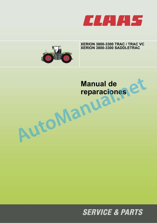 Alternative view of Claas Xerion 3800-3300 (781) Tractors Repair Manual ES
