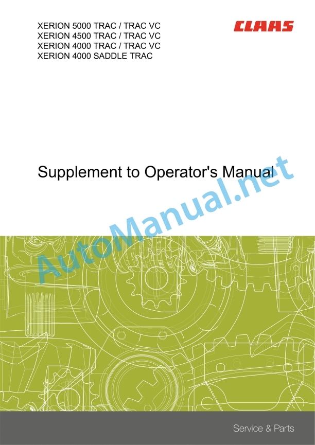 Claas Xerion 5000-4000 (782) Tractors Operator Manual EN 3 Claas Xerion 5000-4000 (782) Tractors Operator Manual EN - Image 3