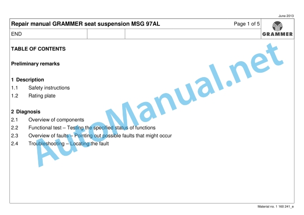Claas Xerion 5000-4000 (782) Tractors Repair Manual EN 8 Claas Xerion 5000-4000 (782) Tractors Repair Manual EN - Image 8