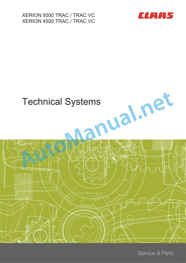 Claas Xerion 5000-4000 (782) Tractors Technical System EN 3 Claas Xerion 5000-4000 (782) Tractors Technical System EN - Image 3