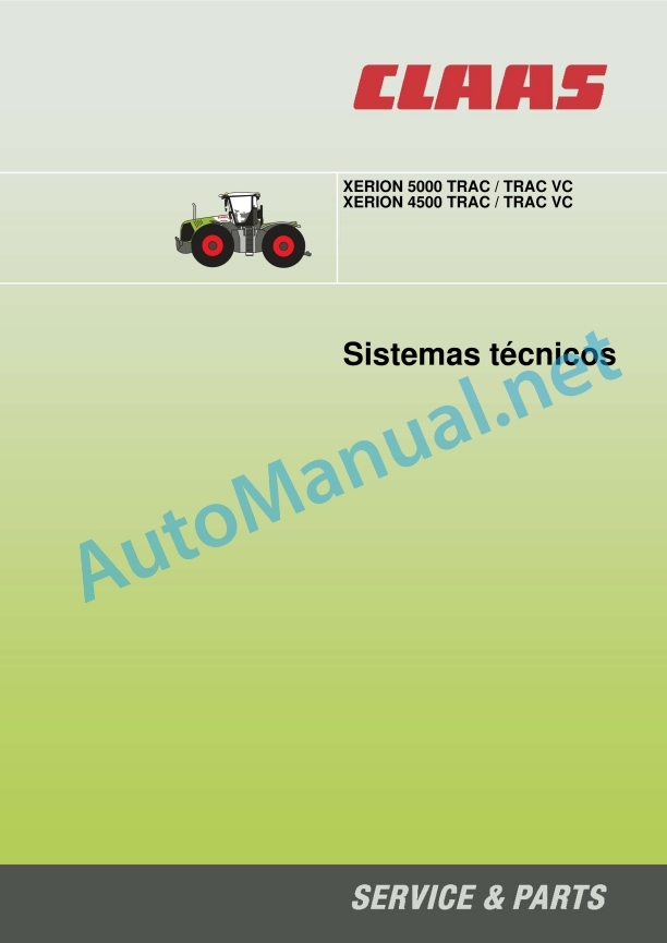 Alternative view of Claas Xerion 5000-4000 (782) Tractors Technical System ES