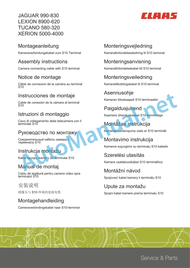 Claas Xerion 5000-4000 (783) Tractors Assembly Instruction EN 10 Claas Xerion 5000-4000 (783) Tractors Assembly Instruction EN - Image 10
