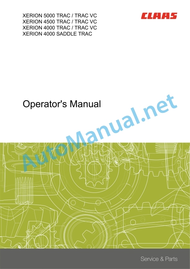 Claas Xerion 5000-4000 (783) Tractors Operator Manual EN 4 Claas Xerion 5000-4000 (783) Tractors Operator Manual EN - Image 4