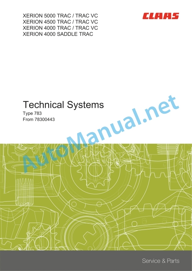 Claas Xerion 5000-4000 (783) Tractors Technical System EN 7 Claas Xerion 5000-4000 (783) Tractors Technical System EN - Image 7