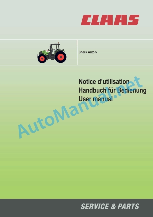 Claas Xerion 5000-4200 (784) Tractors Operator Manual EN 7 Claas Xerion 5000-4200 (784) Tractors Operator Manual EN - Image 7