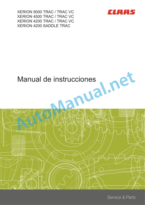 Alternative view of Claas Xerion 5000-4200 (784) Tractors Operator Manual ES