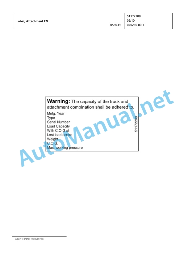 Alternative view of Jungheinrich Forklift 2ET4000 Spare Parts Manual FN423036