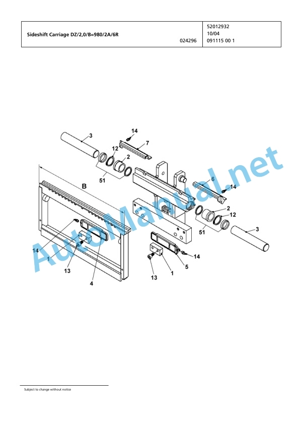 Jungheinrich Forklift 2ET4000 Spare Parts Manual FN423751 3 Jungheinrich Forklift 2ET4000 Spare Parts Manual FN423751 - Image 3
